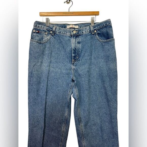 Tommy Hilfiger Womens 16/R31 Relaxed Straight Leg High Waist Denim Jeans - Picture 3 of 16